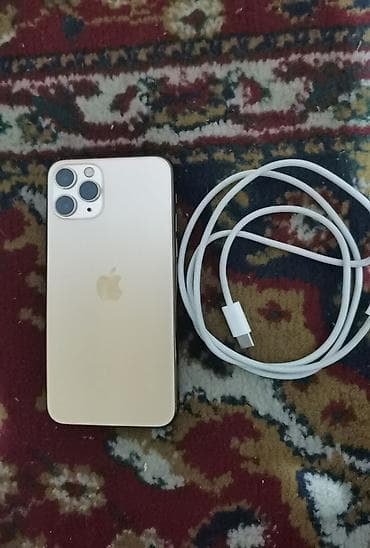 IPhone 11 Pro, Б/у, 256 ГБ, Золотой, Кабель, 68 %