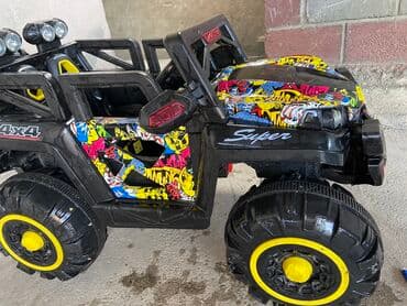 детские машины с пультом управления: Детский электрокар, Б/у — 2