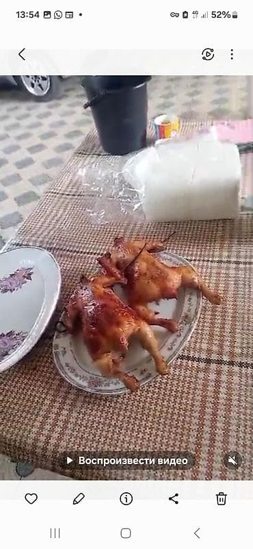 Продукты питания: Самса из тандыра и шашлык - Румяные треугольные самсы, выпеченные в — 7