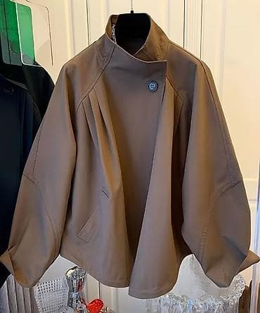 tech fleese: Пончо, Классика, Осень-весна, Ассиметричная модель — 1