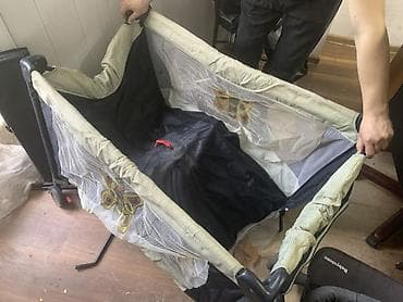 Детский мир: Прогулочная коляска BabyStone + детский манеж/кроватка Коляска: - — 9