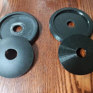 настольные теннисные ракетки: Печать накладок для спорт инвентаря.(заглушки) Пластик: PETG⚫ — 1