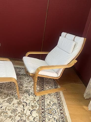 паралон мебельный: ⚡️Кресло с подставкой для ног (пуфом), скандинавский стиль - Каркас — 2