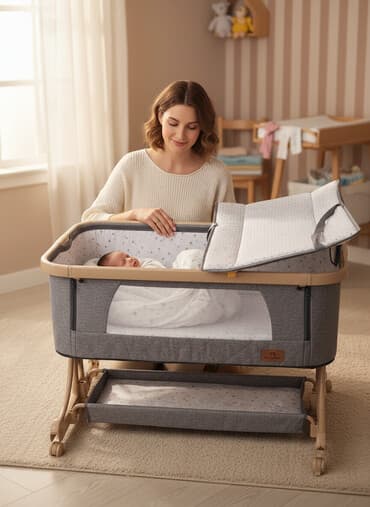 Манеж-кровать, Б/у, Складной, Другой материал at lalafo.kg Манеж-кровать, Б/у, Складной, Другой материал