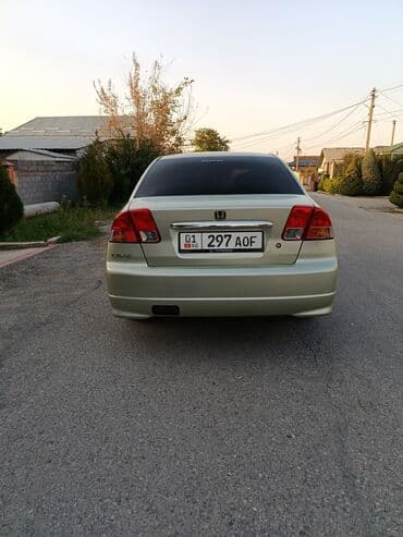 бу авто в кредит без первоначального взноса рядом просп. жибек жолу, бишкек: Honda Civic: 2004 г., 1.7 л, Автомат, Бензиновая, Седан — 5