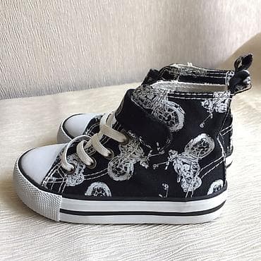 слипоны hm: Детские слипоны/кеды Наименование: H&M Motorcycle Print High Top — 5