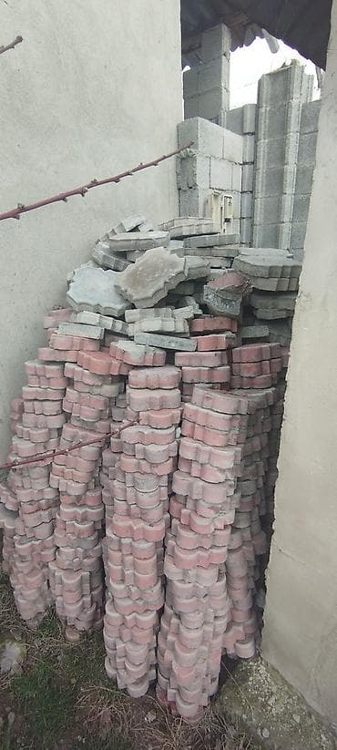 Тротуарная плитка, Другая модель, Бетонная, Для двора, Б/у