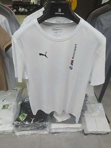 Эркектер кийими: Эркектердин футболкасы, 3XL, Puma, Жаңы, түсү - Кара, Акылуу жеткирүү — 2
