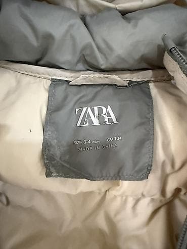 пух: Детская зимняя куртка ZARA - Модель: пуховая/утепленная куртка с — 2