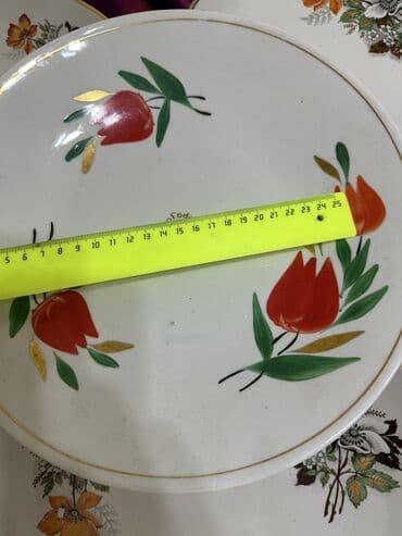 Посуда: Пловницы СССР с надписью «С праздником» — 6