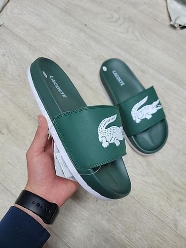 Мужские сандалии, 42, Lacoste, Новый, цвет - Зеленый, Платная доставка