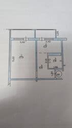 продажа квартир трёх комнатную тунгуч микрорайон 106 серия: 1 комната, 34 м², 106 серия, 7 этаж, Косметический ремонт — 6