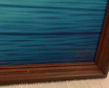 чуйкова исанова: Ыссык - Куль картина маслом на холсте 2003г — 4