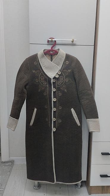 верхний одежда: Пуховик, По колено, Made in KG, Стеганый, M — 2