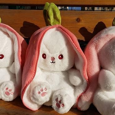 зайчик: Дышащий и светящийся зайчик. Плюш ультрамягкий, тактильно приятный, с — 3