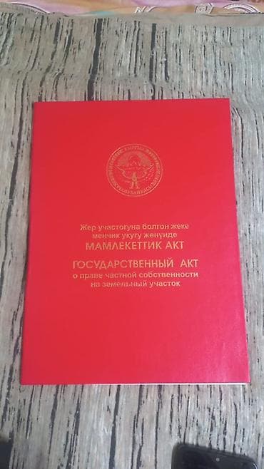 Кыймылсыз мүлк: 7 соток, Айыл чарба үчүн, Кызыл китеп — 1