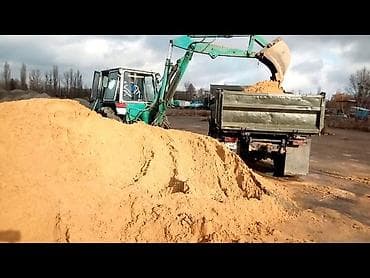 Песок карьерный (намыв/сеяный) для строительных и ландшафтных работ