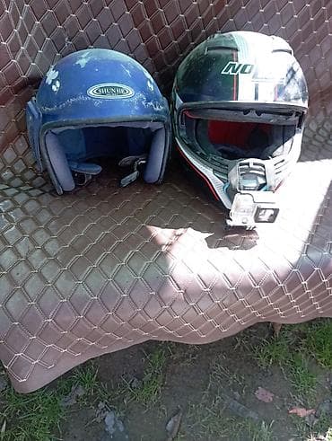 Спорттук тамактануу: Мотошлемы (2 шт.) - Полушлем открытого типа SHUN HE — с мягкими — 1