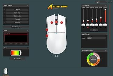 hyper x cloud: Беспроводная ультралегкая мышь Attack Shark X11 Технические — 3