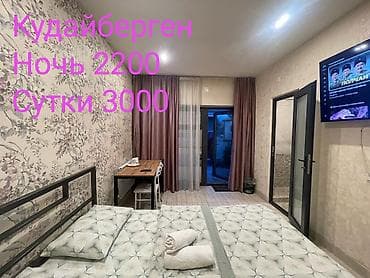 продажа квартир в бишкеке дизель: 1 комната, Душевая кабина, Бронь, Бытовая техника — 1