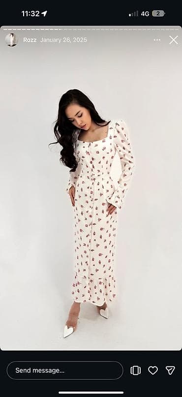 одежда платья: Повседневное платье, Турция, Лето, Длинная модель, Атлас, XS, S — 1