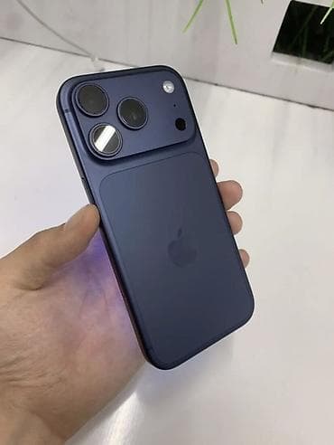 13 pro maks: IPhone 17 Pro, Новый, 512 ГБ, Синий, Зарядное устройство, Защитное стекло, Чехол, 100 % — 1