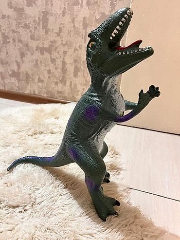 Игрушка динозавр (типа тираннозавра), крупная фигурка для игр и