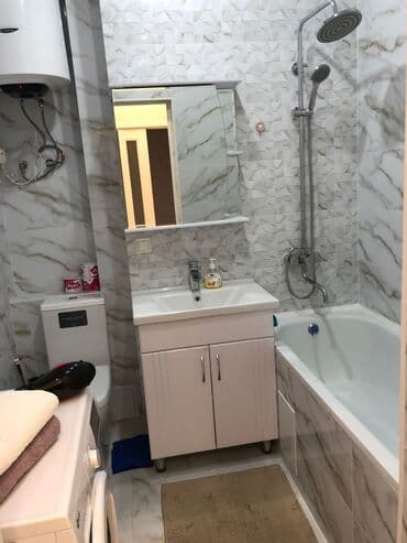 сниму 1 комнатную квартиру в бишкеке: 1 комната, Душевая кабина, Постельное белье, Кондиционер — 3