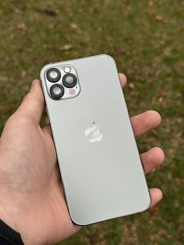 aphone 12 pro: IPhone 12 Pro, Б/у, 128 ГБ, Серебристый, Чехол, 75 % — 1