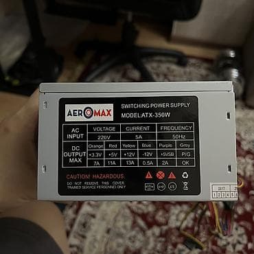 Блок питания, Б/у, 350 Вт, 80 Plus, 350 Вт