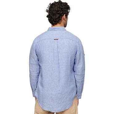 Рубашки: Рубашка мужская размер М. Оригинал Superdry™. Материал Лен 100% — 4