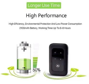 Атайын кийим: Мобильный Wi‑Fi‑роутер Jio 4G LTE MF680s Компактная точка доступа для — 3