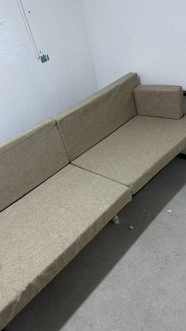 Диван на металлическом каркасе 220x70x80 - Современный прямой диван с — 4