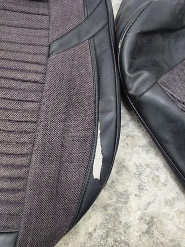 mersedes e63: Чехлы Экокожа, С подушкой, цвет - Черный, Б/у, Платная доставка — 2