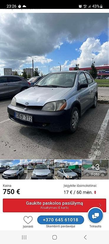 Унаа тетиктери: Оригинальные контрактные б/у запчасти из Европы на Тойоту Эхо Toyota — 1