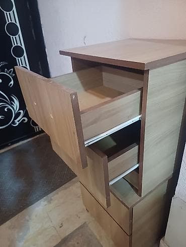 bed table: Прикроватная тумба, Без зеркала, ЛДСП — 4