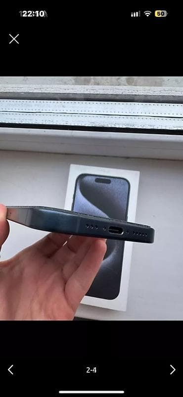 iphone 4: IPhone 15 Pro, Blue Titanium, Коробка — 2