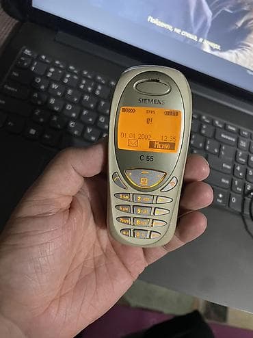 sim card: Siemens C55 — классический кнопочный мобильный телефон зарядкой — 1