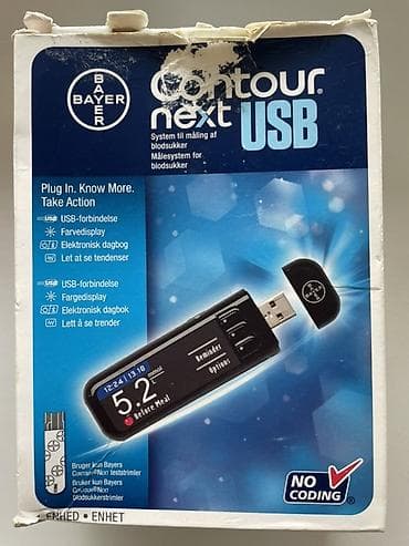 Медтовары: Глюкометр Bayer Contour Next USB Описание: - Система для измерения — 1