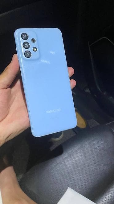 морозильник бытовой: Samsung Galaxy A23, Б/у, 128 ГБ, цвет - Голубой, 2 SIM — 1