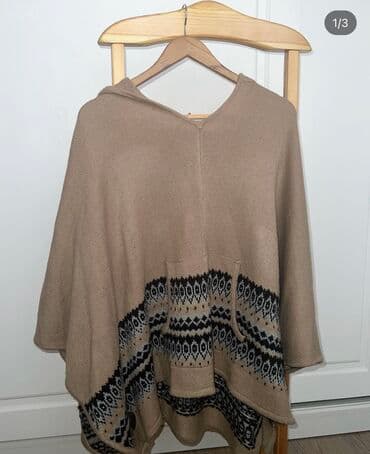 Пончо на весну/осень. Размер: стандарт