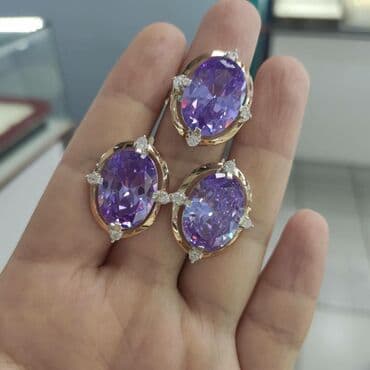 украшение шампанского для свадьбы: Набор украшений, Проба 925, Женские, Новый — 1