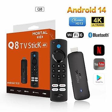 Телевизоры: 📺 Android TV Stick Q8 | 4K / Full HD | Wi-Fi 6 | Google Voice — 1