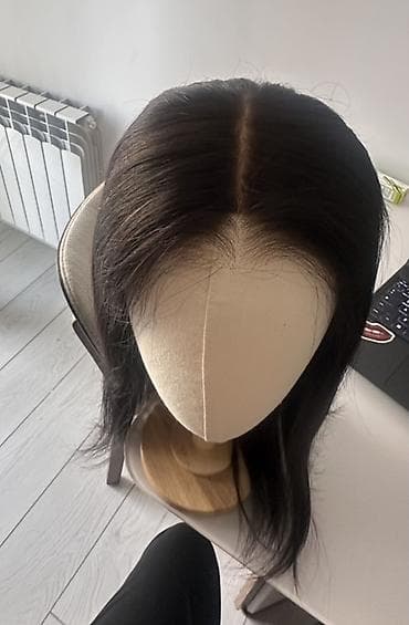 Натуральный парик из 100% человеческих волос на сетке (lace front) с — 4