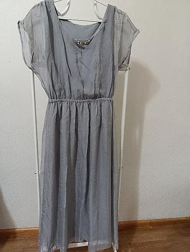 Повседневное платье, Made in KG, Лето, Длинная модель, Шифон, Трапеция, S