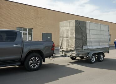 кофр на крышу автомобиля: Прицеп, Special trailer, Тентованный, Б/у — 1