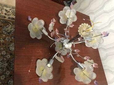 запчасти для люстры: Продаю люстру патроны все работают некоторых розовых листочков не — 2