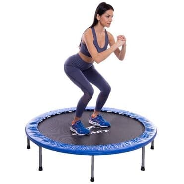 батуте: Батут 45 " Let's Go диаметром 115 см с мягким покрытием. В комплекте — 4