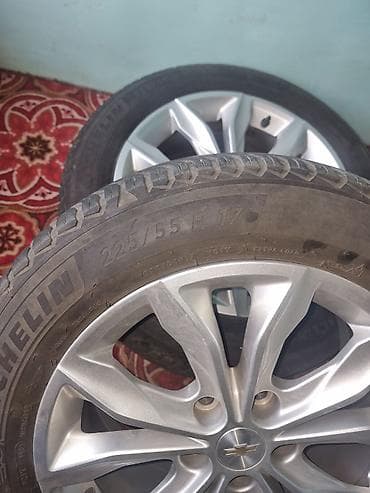 наклейка номер: Колеса в сборе 225 / 55 / R 17, Лето, Комплект, Литые, отверстий - 5 — 2