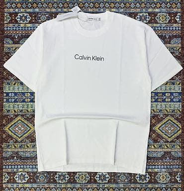 Мужская футболка, S, M, L, Calvin Klein, Новый, цвет - Белый, Самовывоз, Платная доставка — 1